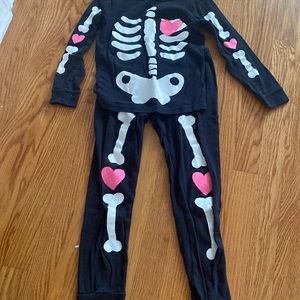 Carters skeleton/ Halloween pajamas
